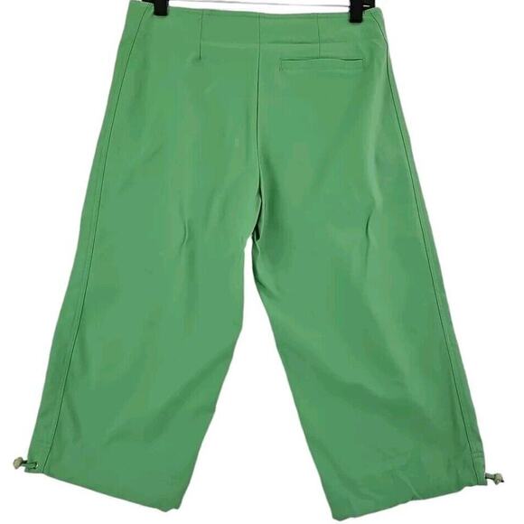Grandslam Woman Size 6~ Green Golf Capri Crop Pants Wide Leg Toggle. - Picture 9 of 9